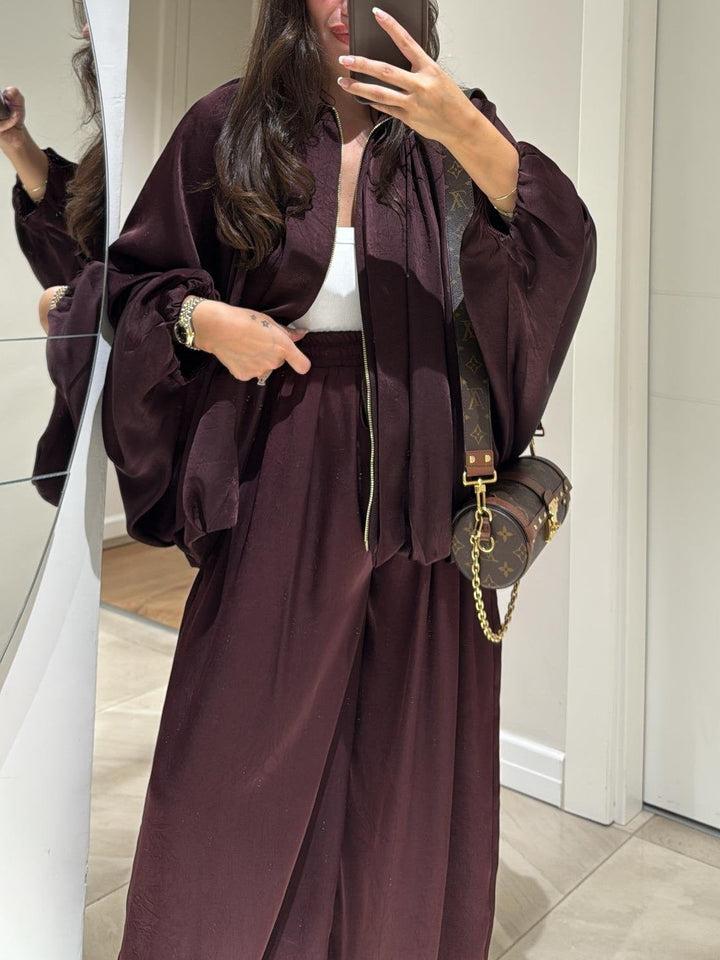 Harper | Two-Piece Set with Jacket and Wide Leg Trousers