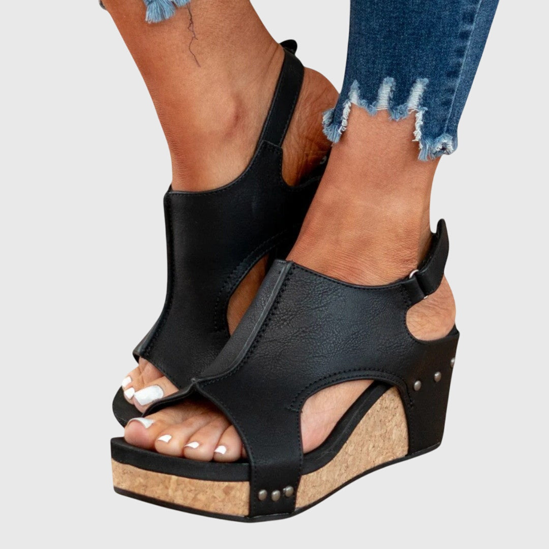 Adela | Orthopedic Wedge Sandal with Slingback Strap