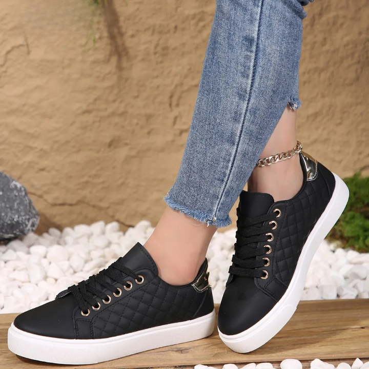 Clarice | Orthopedic Sneakers with Pearl Bead Laces