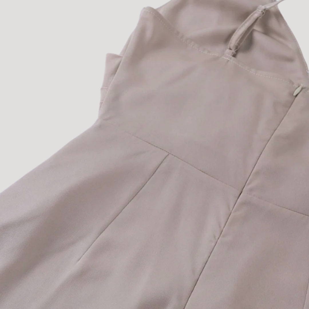 Chloe | Maxi Wedding Guest Dress with V-Neck Wrap and Side Slit