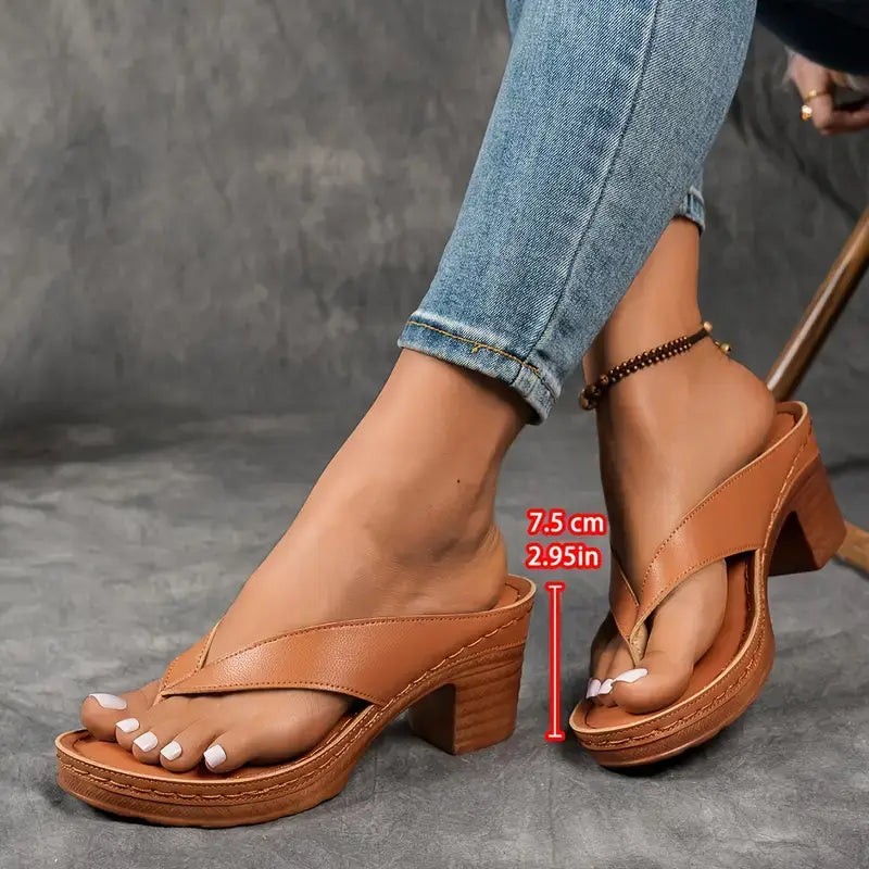 Abigail | Orthopedic Heeled Sandals Comfortable Open Toe