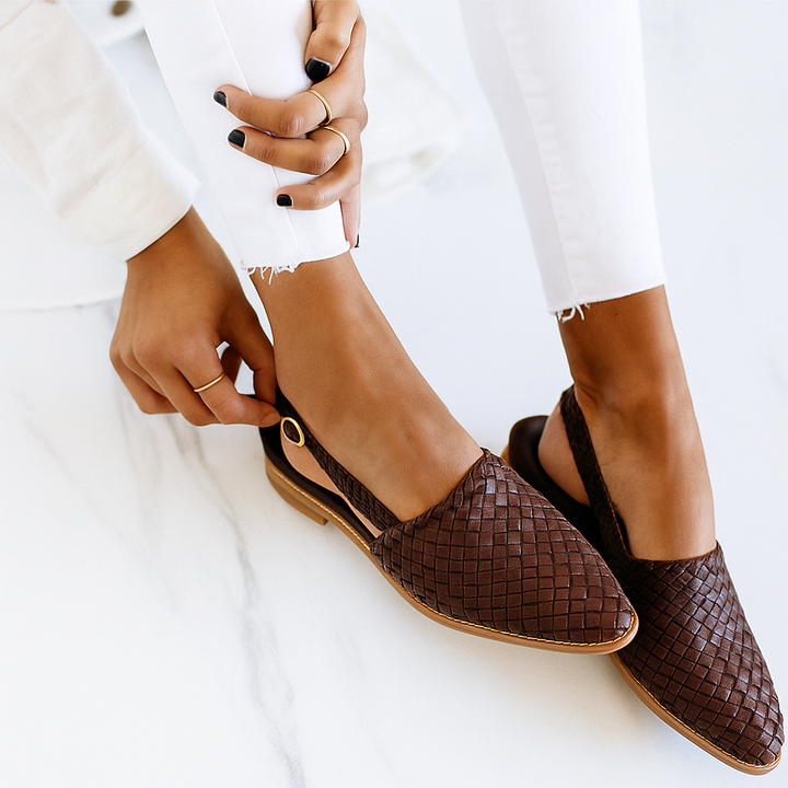 Dana | Orthopedic Pointed Mules with Closed Toe Detail