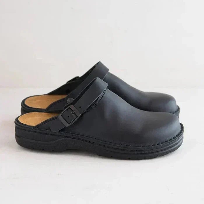 Edith | Orthopedic Mules with Buckle Strap