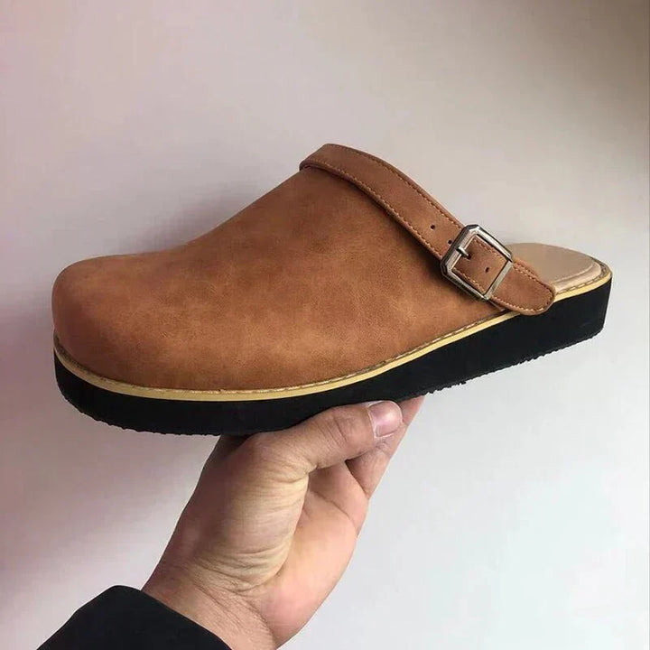 Edith | Orthopedic Mules with Buckle Strap