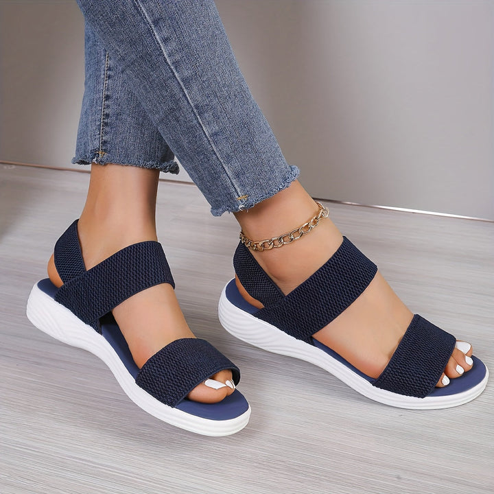 Emilia | Orthopedic Flat Sandal with Elastic Straps