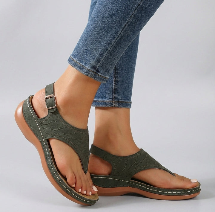 Amelia | Orthopedic Wedge Sandal with Ankle Strap