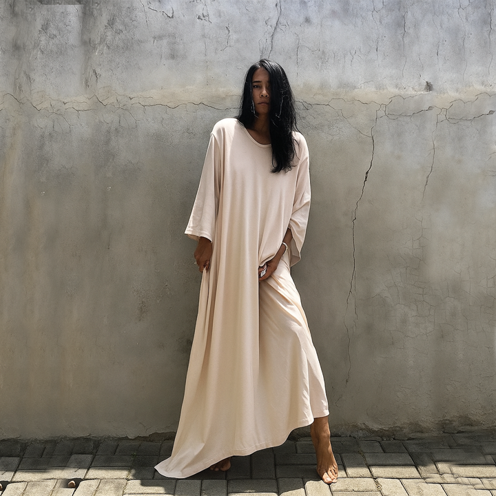 Wendy | Maxi Summer Dress with Loose Fit and Side Slit