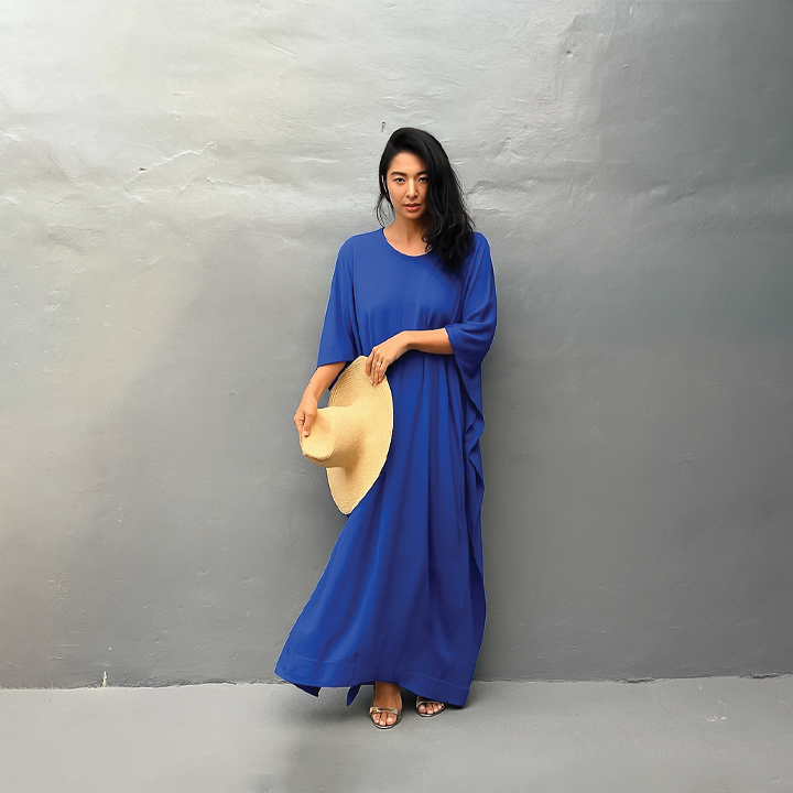 Wendy | Maxi Summer Dress with Loose Fit and Side Slit
