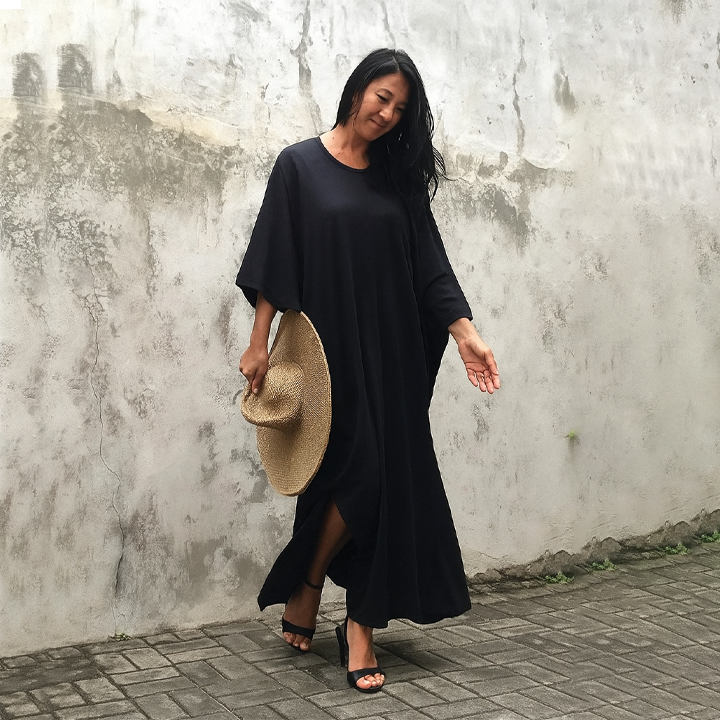 Wendy | Maxi Summer Dress with Loose Fit and Side Slit