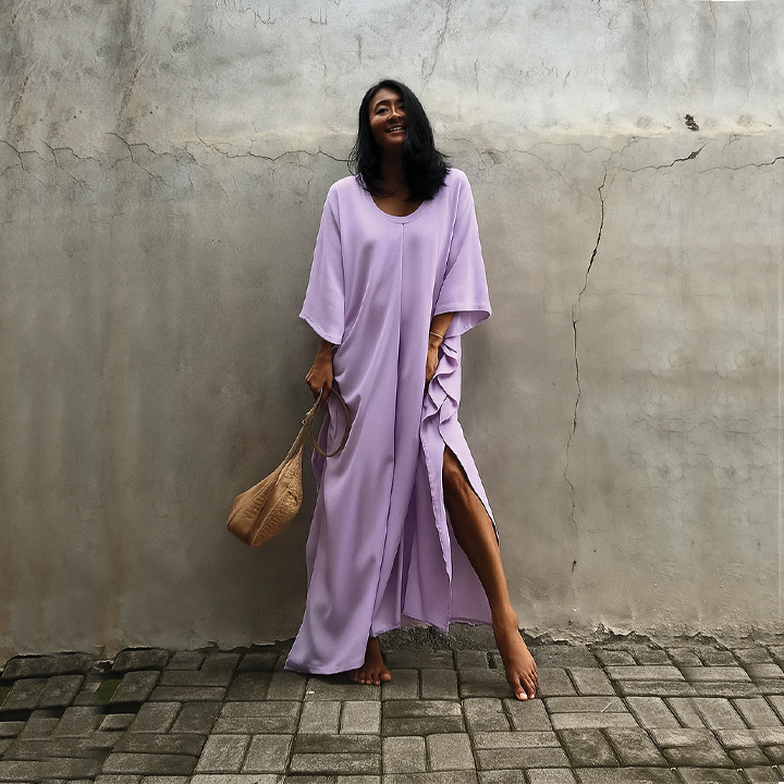 Wendy | Maxi Summer Dress with Loose Fit and Side Slit