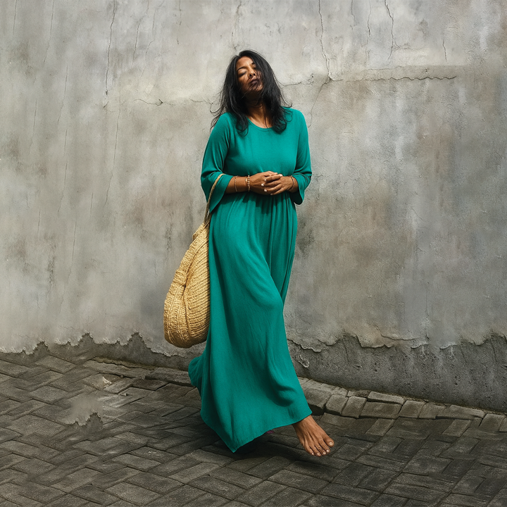 Wendy | Maxi Summer Dress with Loose Fit and Side Slit
