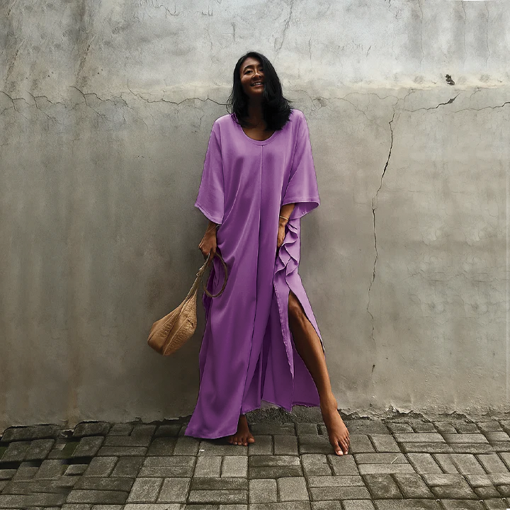 Wendy | Maxi Summer Dress with Loose Fit and Side Slit