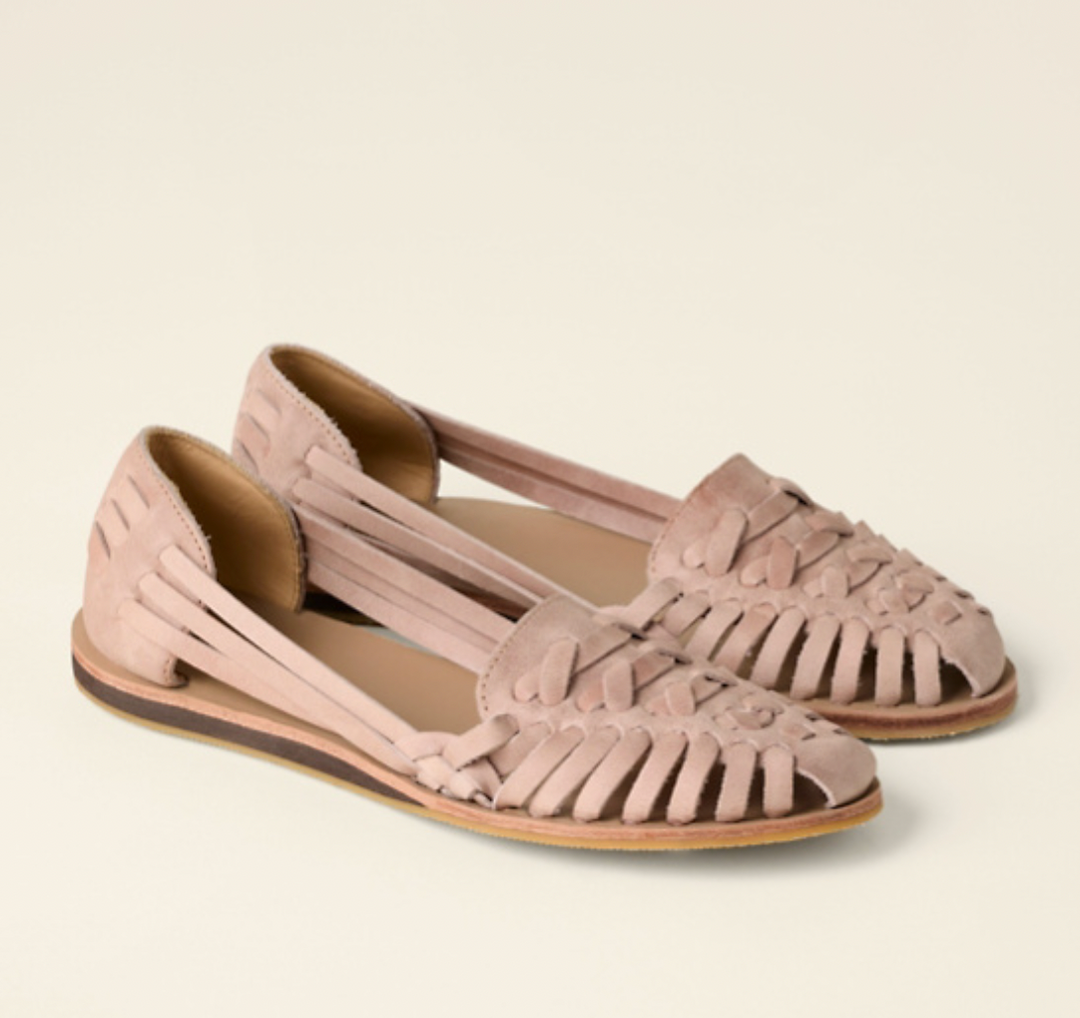 Women's Orthopedic Huarache Flat Sandals with Woven Strap