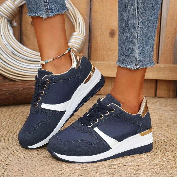Women's Orthopedic Platform Sneakers with Lace Up