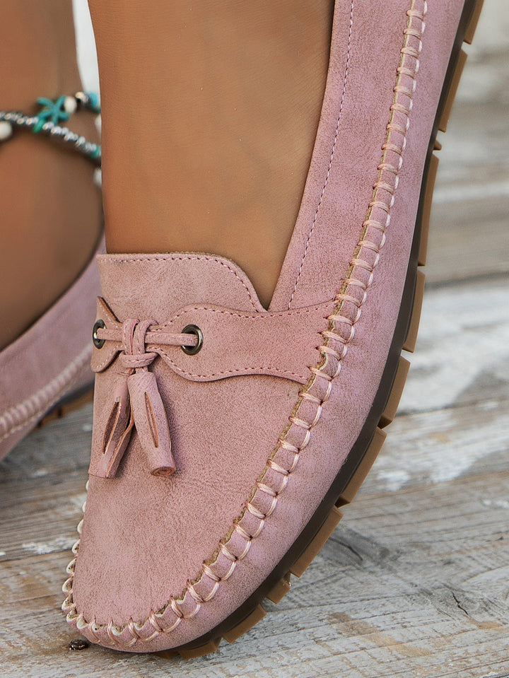 Women's Orthopedic Moccasin Loafers with Tassel