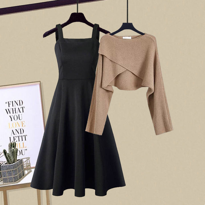 Tara | Co-ord Set with Midi Dress and Cropped Cardigan