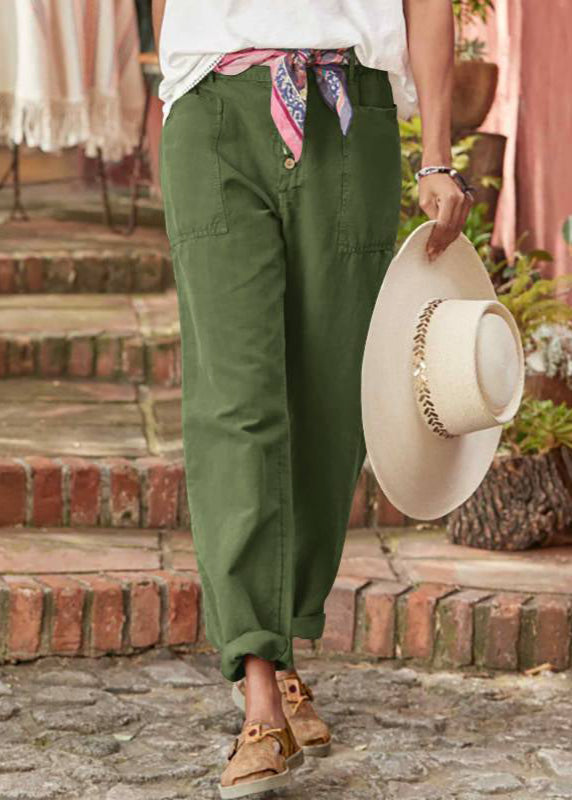 Jodie | Relaxed Fit Trousers with Button Front and Patch Pockets