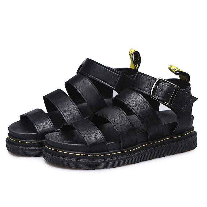 Women's Orthopedic Chunky Platform Sandals with Ankle Buckle