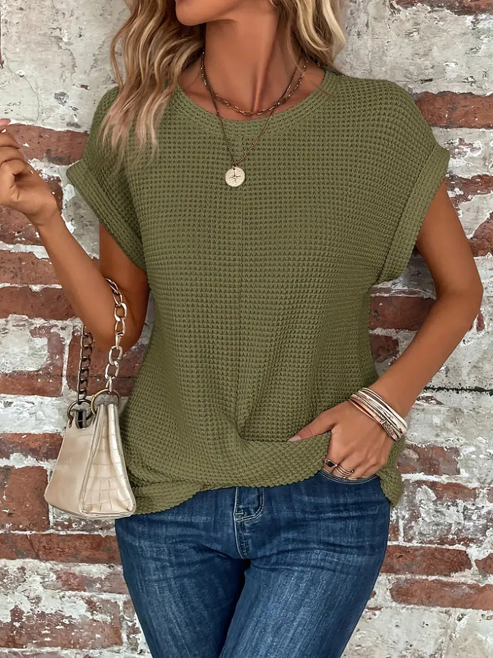 Women's Twist-Front Top with Batwing Sleeves