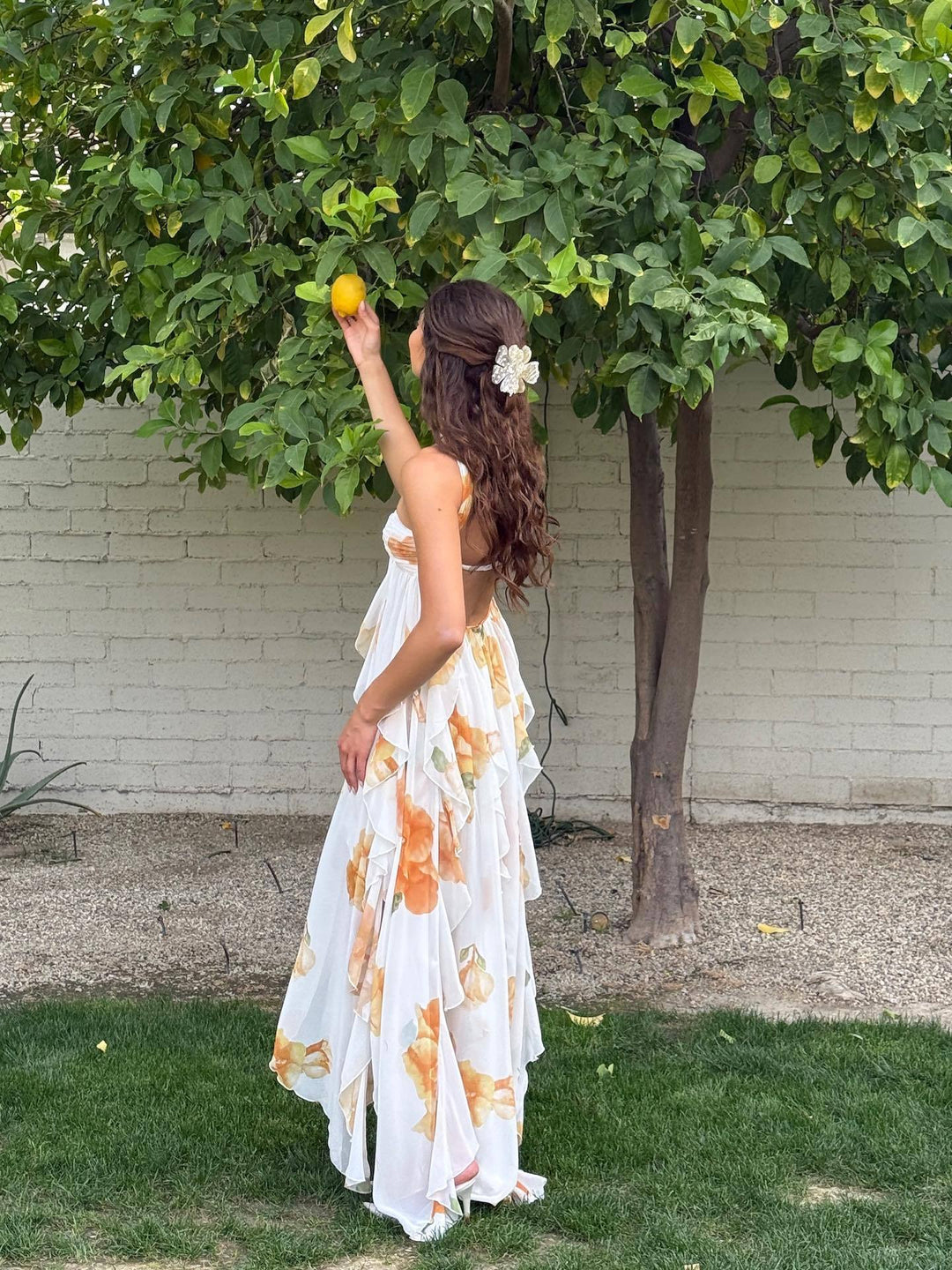 Vivienne | Wedding Guest White Maxi Dress Halter