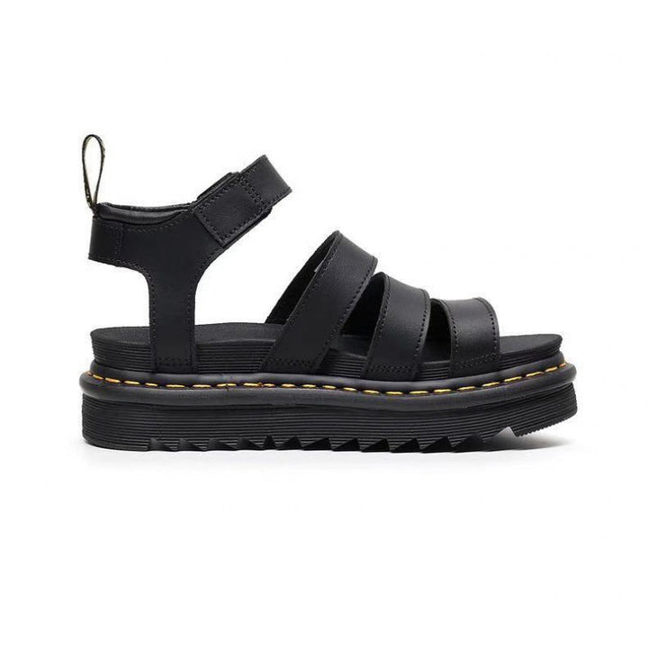 Women's Orthopedic Chunky Platform Sandals with Ankle Buckle