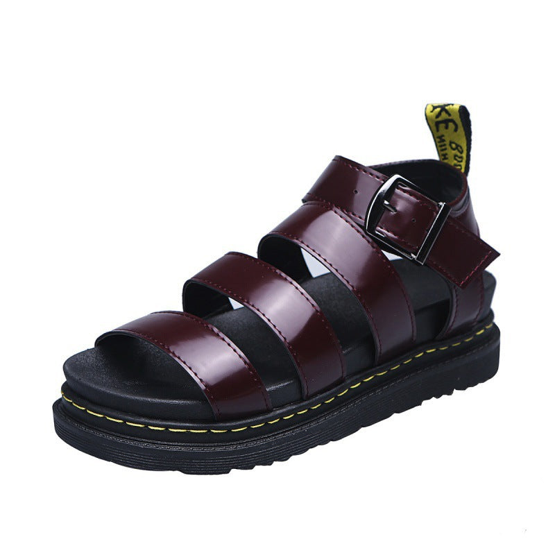 Women's Orthopedic Chunky Platform Sandals with Ankle Buckle