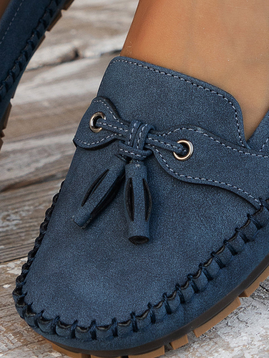 Women's Orthopedic Moccasin Loafers with Tassel