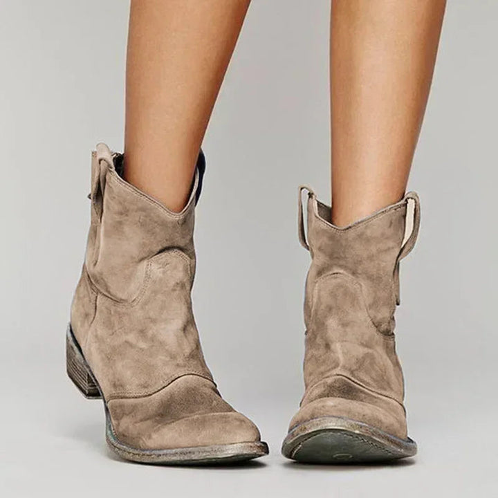 Paloma | Orthopedic Cowboy Boots with Distressed Detail