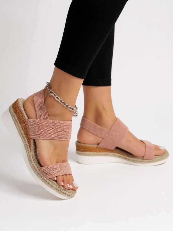Women's Orthopedic Platform Sandals with Wide Forefoot Strap