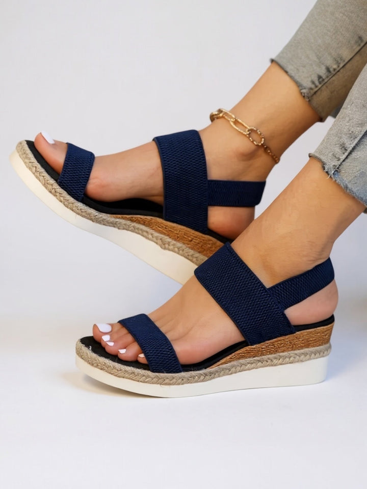 Women's Orthopedic Platform Sandals with Wide Forefoot Strap
