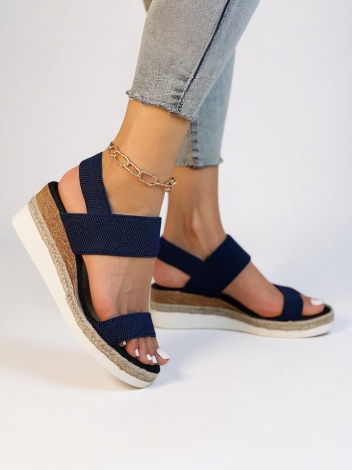Women's Orthopedic Platform Sandals with Wide Forefoot Strap