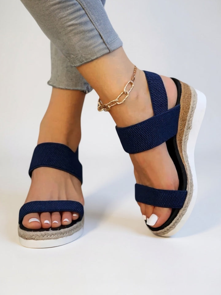 Women's Orthopedic Platform Sandals with Wide Forefoot Strap