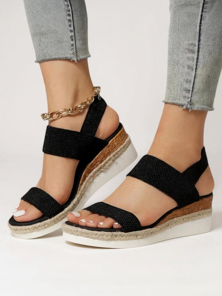 Women's Orthopedic Platform Sandals with Wide Forefoot Strap