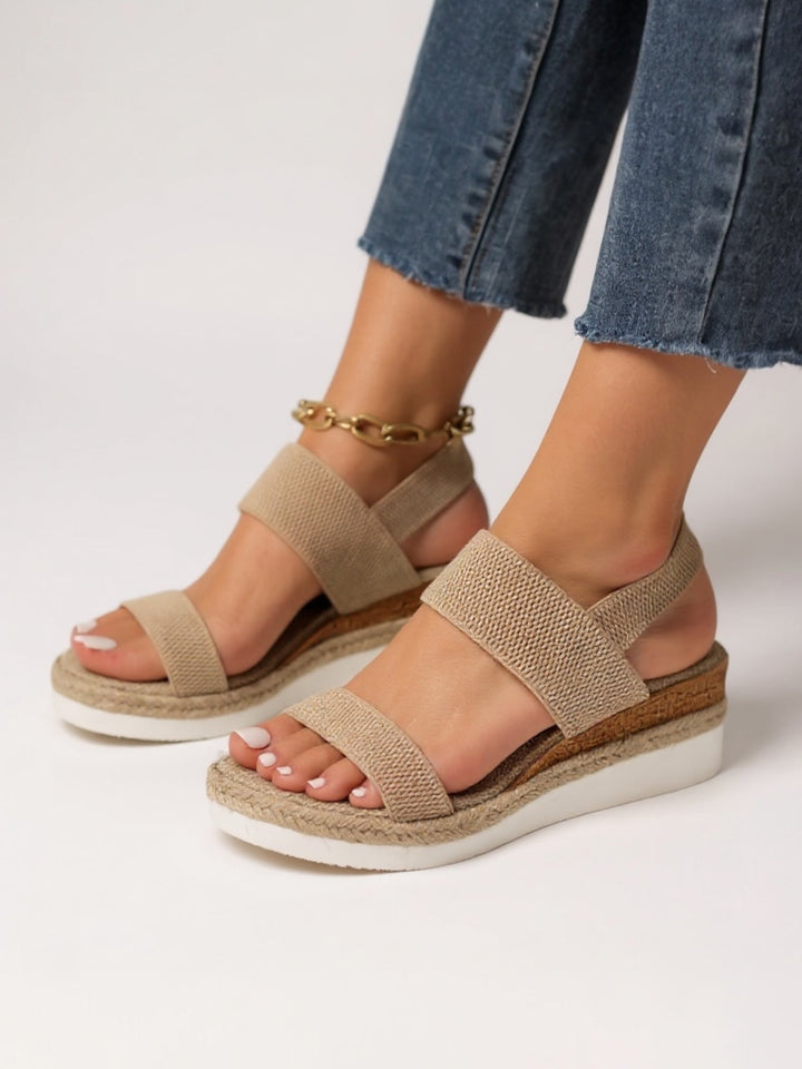 Women's Orthopedic Platform Sandals with Wide Forefoot Strap