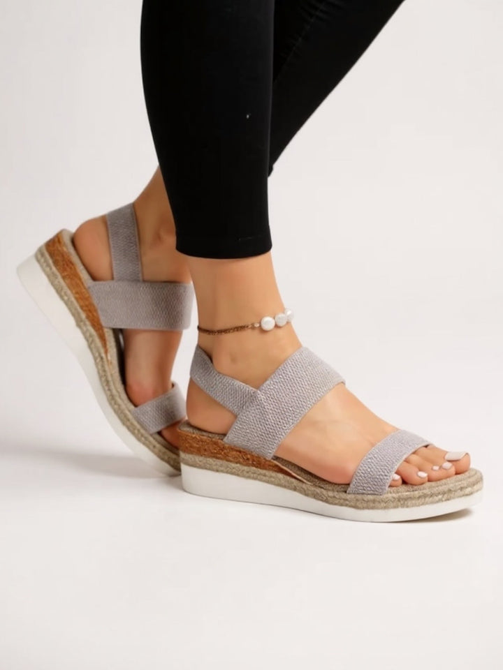Women's Orthopedic Platform Sandals with Wide Forefoot Strap