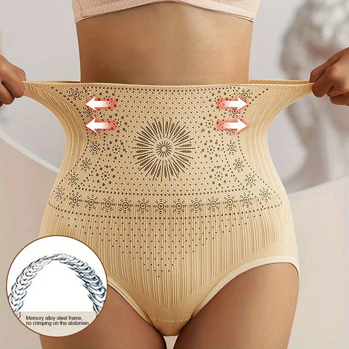 Women's High Waist Shaping Briefs with Tummy Control Panel