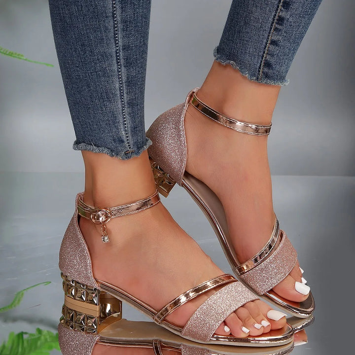 Alison | Orthopedic Block Heel Sandal with Ankle Strap