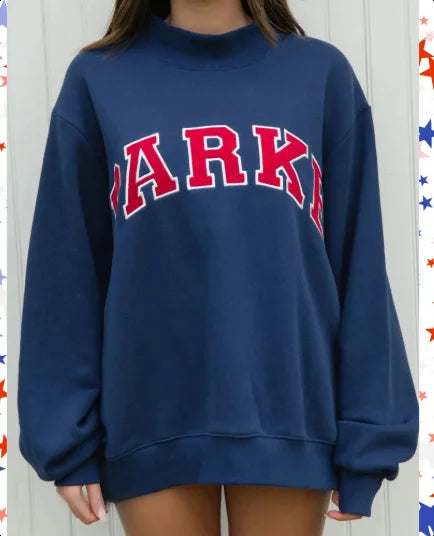 Barki | Slogan Sweatshirt with Relaxed Shape