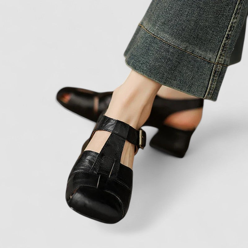 Women's Orthopedic Closed Toe Sandals with Side Buckle