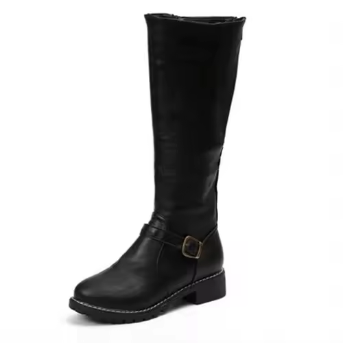 Women's Orthopedic Knee High Riding Boots with Flat Heel