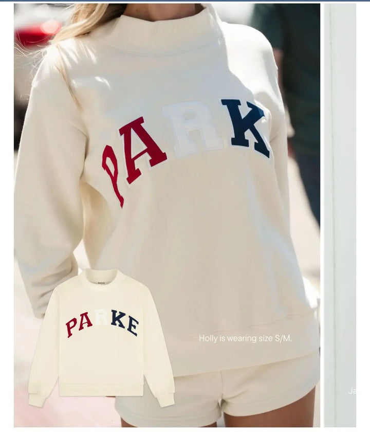 Barki | Slogan Sweatshirt with Relaxed Shape
