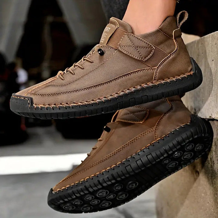 Women's Orthopedic Low Cut Lace-Up Sneakers with Stitch Detail
