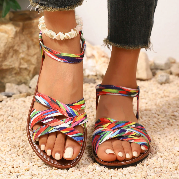 Sophia | Orthopedic Flat Sandal with Braided Strap