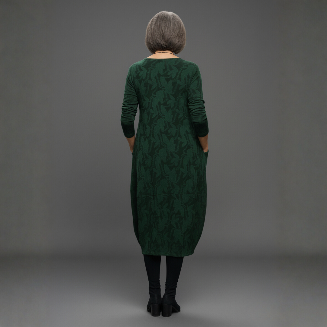 Iris | Midi Summer Dress with Long Sleeves and Pockets