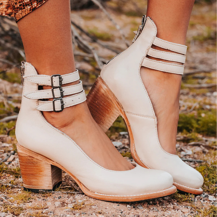 Vera | Orthopedic Block Heel Sandals with Strappy Detail
