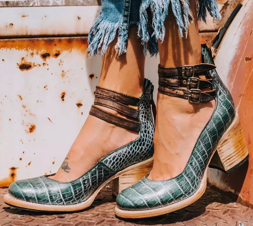 Vera | Orthopedic Block Heel Sandals with Strappy Detail