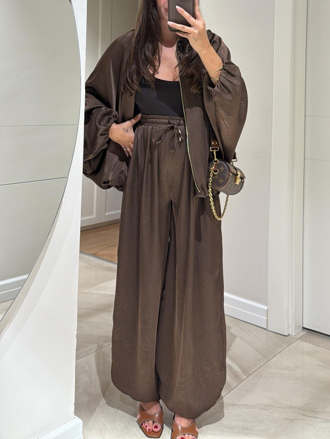 Harper | Two-Piece Set with Jacket and Wide Leg Trousers