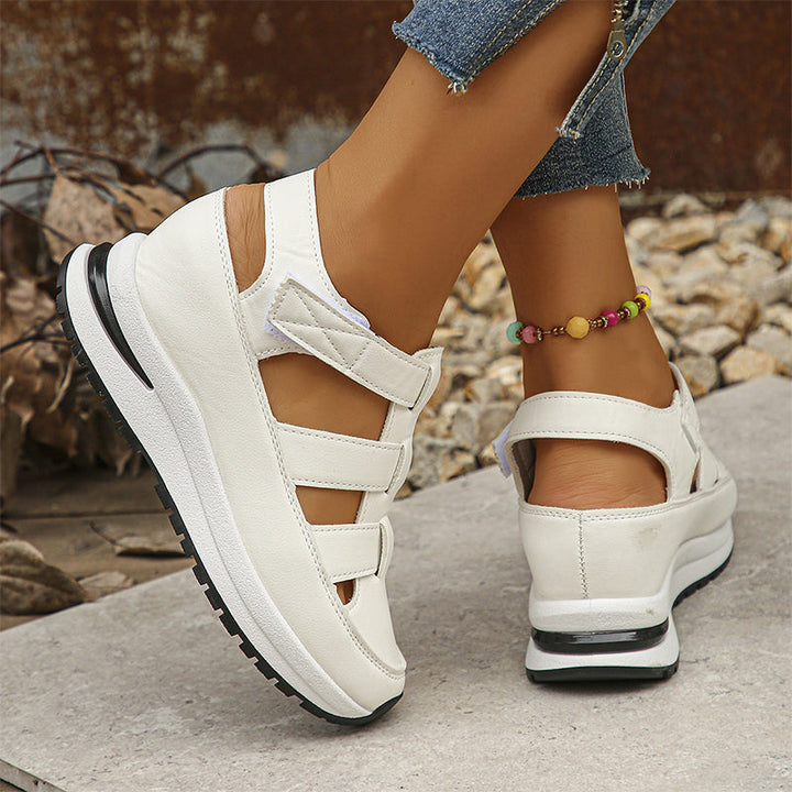 Women's Orthopedic Platform Sandals with Closed Toe