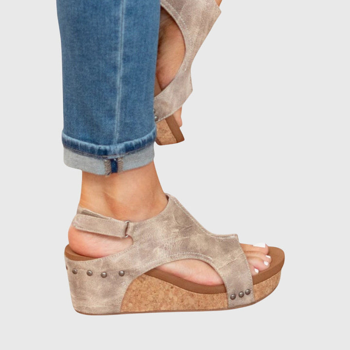Adela | Orthopedic Wedge Sandal with Slingback Strap