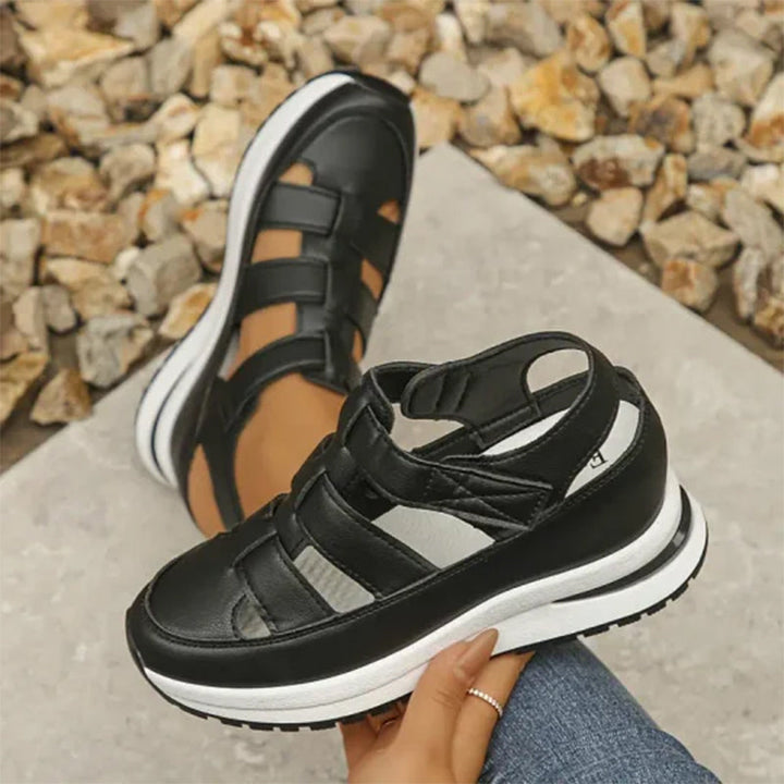 Women's Orthopedic Platform Sandals with Closed Toe